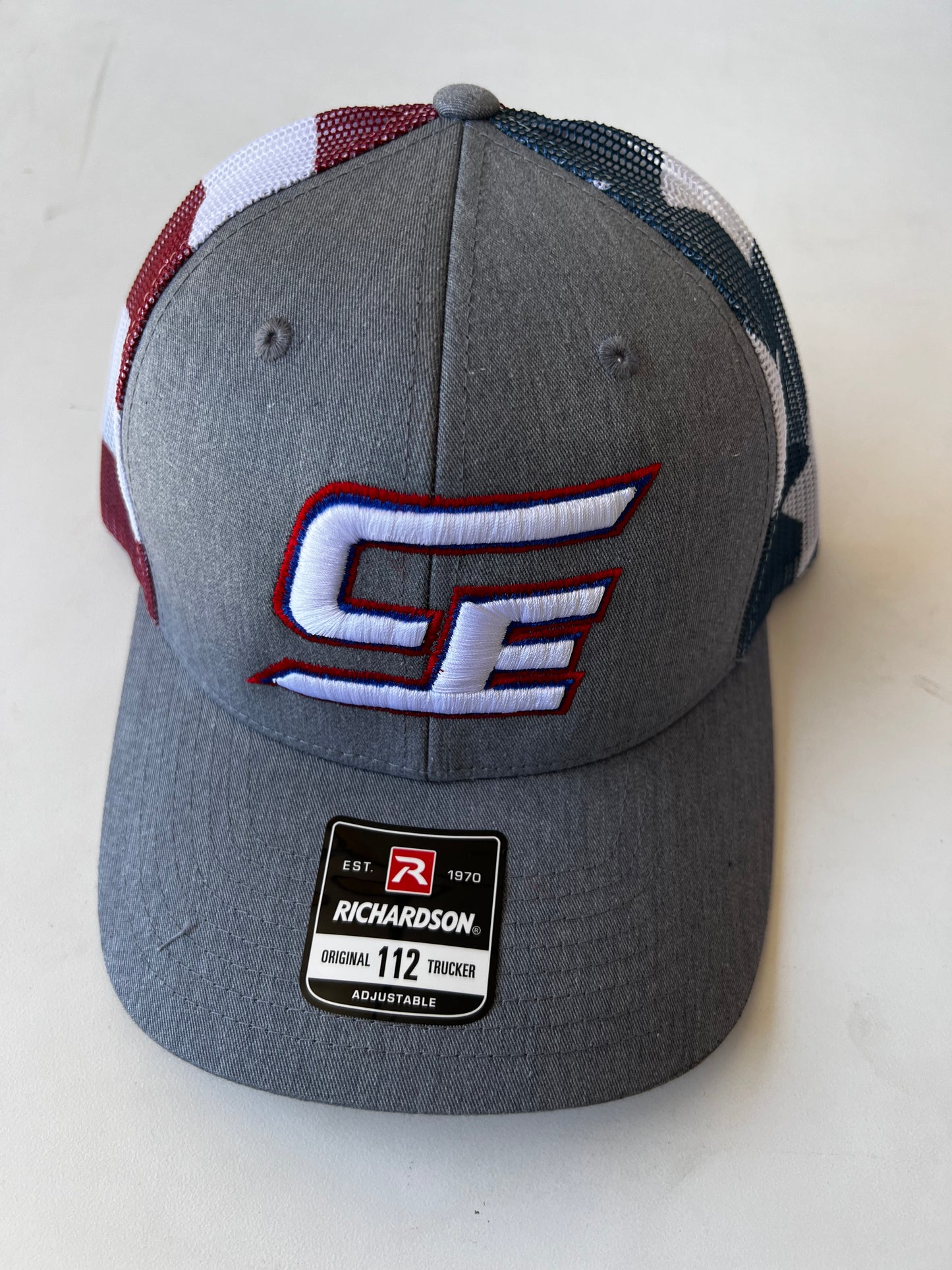 Gray/Stars and Stripes CE Trucker